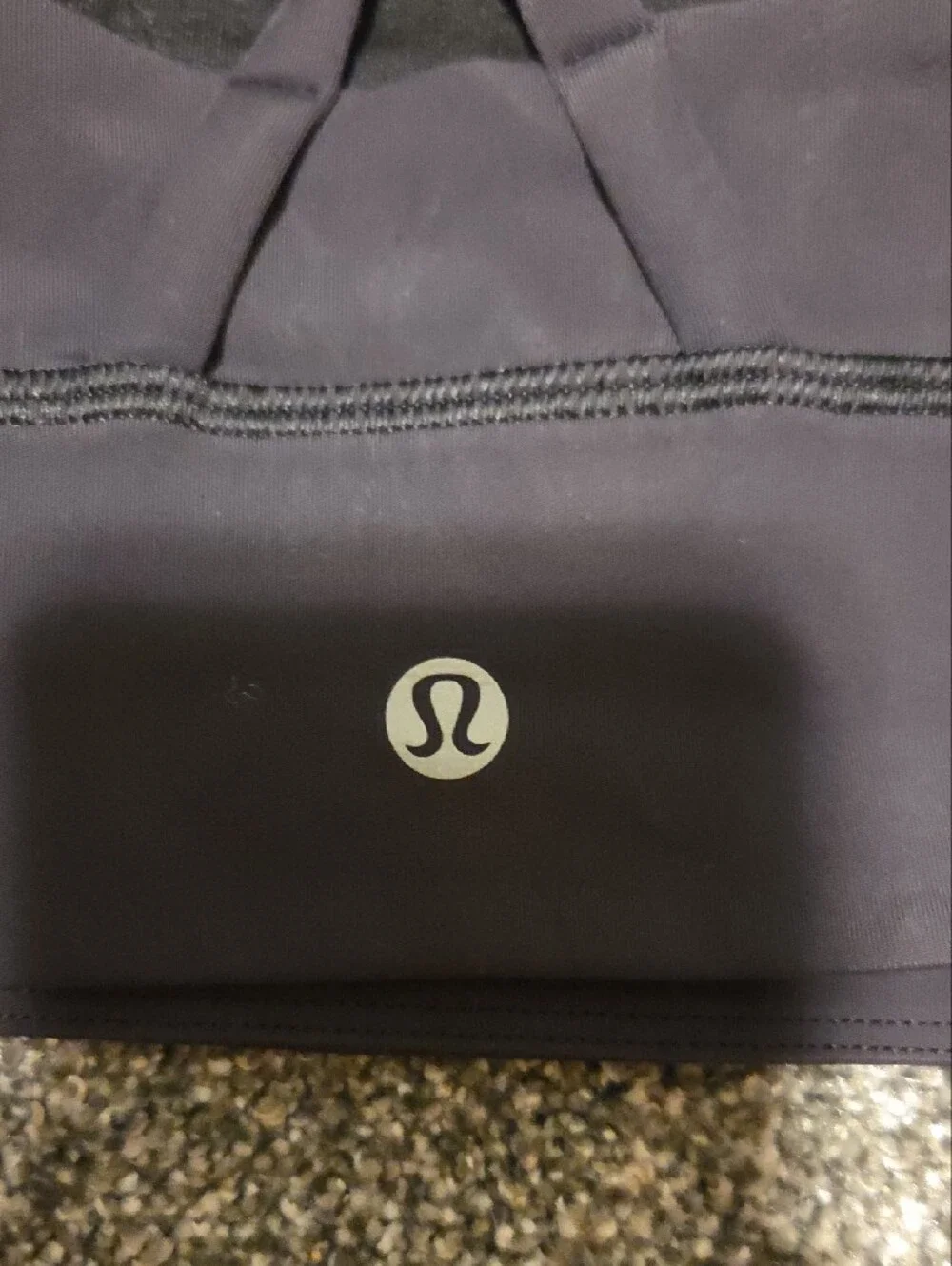 Lululemon High Neck Black Sports Bra Size 6